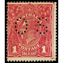 australia stamp 21a king george v 1914 U 002