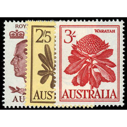 australia stamp 328a 329 30 royal visit and flowers 1959