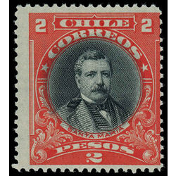 chile stamp 110 domingo santa maria 1911