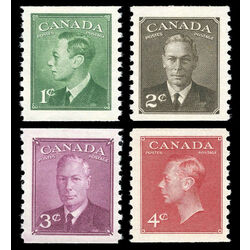 canada stamp 297 300 king george vi with postes postage 1950 coil 1950