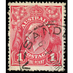 australia stamp 21e king george v 1914