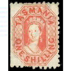 tasmania stamp 23b queen victoria 1864