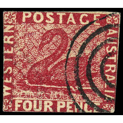western australia stamp 22a swan 1861