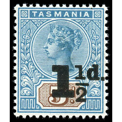tasmania stamp 100 queen victoria 1904