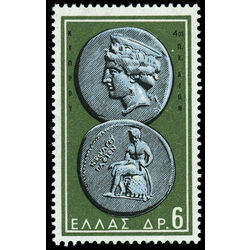 greece stamp 647 aphrodite and apollo 1959