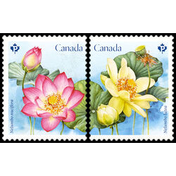 canada stamp 3087a b lotus 2018