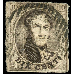 belgium stamp 6a king leopold i 10 1854 U 002