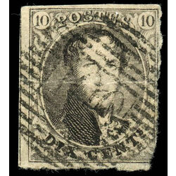 belgium stamp 6a king leopold i 10 1854 U DEF 003