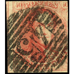 belgium stamp 8 king leopold i 40 1851 U 006