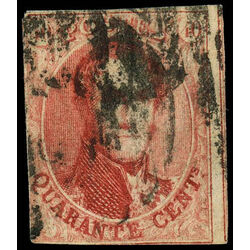 belgium stamp 12 king leopold i 40 1861 U 005