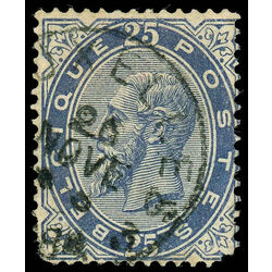 belgium stamp 47 king leopold ii 25 1883