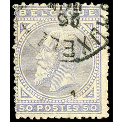 belgium stamp 48 king leopold ii 50 1883 U 002