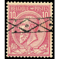 belgium stamp 52c king leopold ii 10 1884 U 001