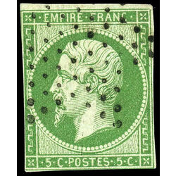 france stamp 13 emperor napoleon iii 5 1854 U 002