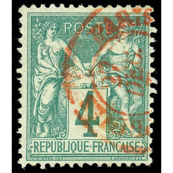 france stamp 66 peace and commerce 4 1876 U 003