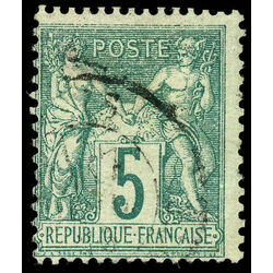 france stamp 67 peace and commerce 5 1876 U 001