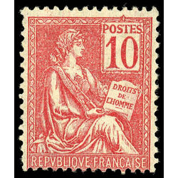 france stamp 116 the rights of man 10 1900