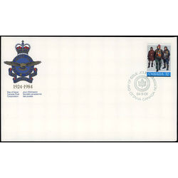 canada stamp 1043 pilots in flying dress 32 1984 FDC