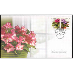 canada stamp 2377 8 fdc african violets 2010