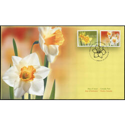 canada stamp 2092 3 fdc daffodils 2005