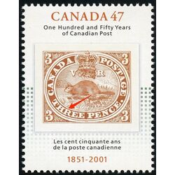 canada stamp 1900i 3d beaver stamp on stamp 47 2001 M PANE