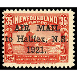 newfoundland stamp c3 iceberg 35 1921 M FNH 016