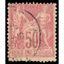 france stamp 107 peace and commerce 50 1898