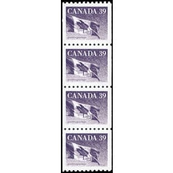 canada stamp 1194b strip flag 1990