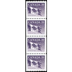 canada stamp 1194b strip flag 1990