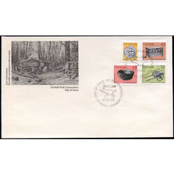 canada stamp 1080 3 fdc artifact definitives 1987