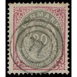 denmark stamp 31b royal emblems 1875