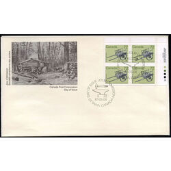 canada stamp 1083 hand drawn cart 72 1987 FDC UR