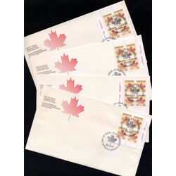 canada stamp 924 maple leaf 32 1983 FDC 4BLK P1