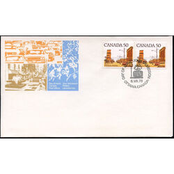 canada stamp 723 prairie street scene 50 1978 FDC PA