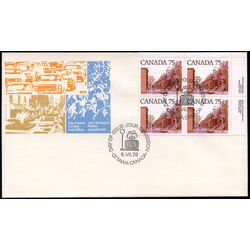 canada stamp 724 row houses 75 1978 FDC UR P1