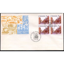 canada stamp 724 row houses 75 1978 FDC BLOC