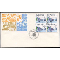 canada stamp 725 maritime street scene 80 1978 FDC BLOC