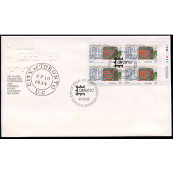 canada stamp 1122 toronto s first post office 34 1987 FDC UR