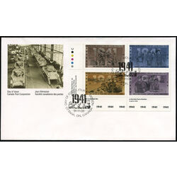 canada stamp 1348a second world war 1941 1991 FDC LL