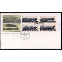 canada stamp 1072a canadian locomotives 1906 1925 3 1985 FDC UR