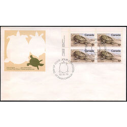 canada stamp 813 spiny soft shelled turtle 17 1979 FDC UL