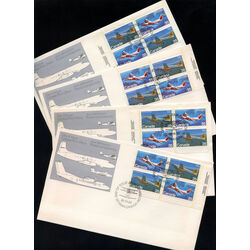 canada stamp 906a canadian aircraft 1981 FDC 4BLK