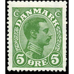 denmark stamp 97 king christian x 1913