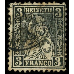 switzerland stamp 42 helvetia 1862