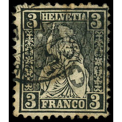 switzerland stamp 42 helvetia 1862 U 001