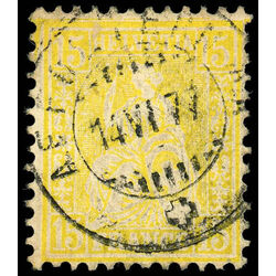 switzerland stamp 54 helvetia 1867