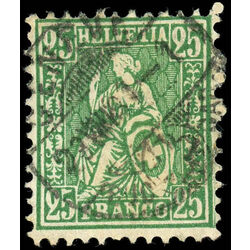 switzerland stamp 55a helvetia 1867