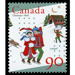 canada stamp 1629 children skating 90 1996