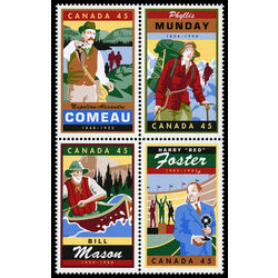 canada stamp 1753a legendary canadians 1998 M VFNH BLOCK