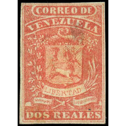 venezuela stamp 6 coat of arms 1862 M 001